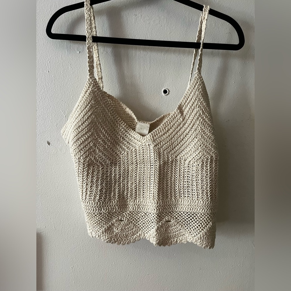 H&M Crochet Tank | Thin strap | XL